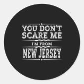 Funny New Jersey Home Garden State Gift  Ronde Sticker (Voorkant)