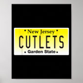 Funny New Jersey Italian American Devito Nj Cutlet Poster (Voorkant)