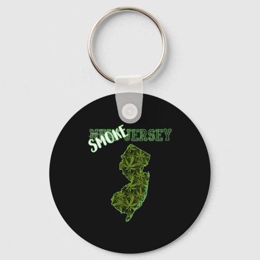 Funny New Jersey Weed Weed Culture Sleutelhanger (Voorkant)