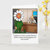 Funny New Job Gefeliciteerd Wenskaart Kaart (Gele Bloem)