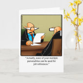 Funny New Job Gefeliciteerd Wenskaart Kaart (Gele Bloem)