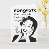 funny new job inspiration kaart (Gele Bloem)