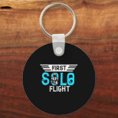 Funny New Lot Design First Solo Flight Aircraft Lo Sleutelhanger (Voorkant)