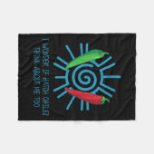 Funny New Mexico Peppers Hatch Chili  Fleece Deken (Voorkant (Horizontaal))