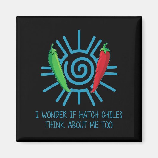 Funny New Mexico Peppers Hatch Chili Magneet (Voorkant)