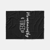 Funny New Mother And Father Gift, Permanently Tire Fleece Deken (Voorkant (Horizontaal))