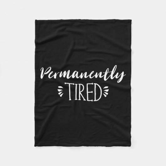 Funny New Mother And Father Gift, Permanently Tire Fleece Deken (Voorkant)