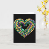 Funny New Orleans Beads Heart We Stand Nola Strong Kaart (Gele Bloem)