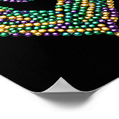 Funny New Orleans Beads Heart We Stand Nola Strong Poster (Hoek)