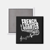 Funny New Orleans Mardi Gras Jazz Saxophone  Magneet (Voorkant / Achterkant)