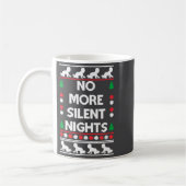 Funny New Parent Christmas Tee No More Silent Nigh Koffiemok (Links)