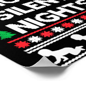Funny New Parent Christmas Tee No More Silent Nigh Poster (Hoek)