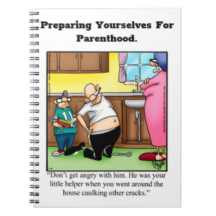 Funny New Parents Humor Notebook Notitieboek