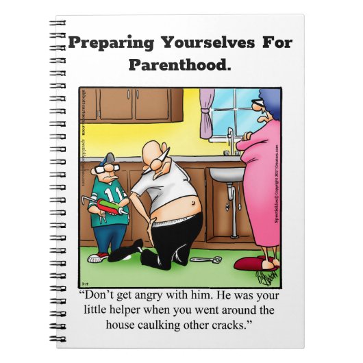 Funny New Parents Humor Notitieboek (Voorkant)