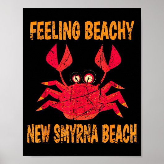 Funny New Smyrna Beach Vacation Summer Quote For M Poster (Voorkant)