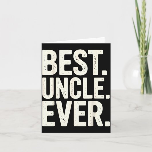 Funny New Uncle Art For Uncle Men From Nephew Niec Kaart (Voorkant)