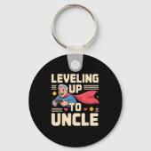 Funny New Uncle Art For Uncle Men From Nephew Niec Sleutelhanger (Voorkant)