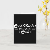 Funny New Uncle Pregnancy Announcement Cool Uncles Kaart (Gele Bloem)