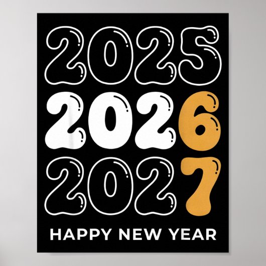 Funny New Year 2026 Kids Six Seven 67 Meme  Poster (Voorkant)