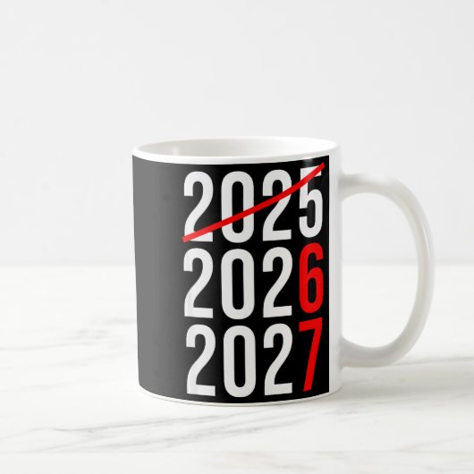 Funny New Year 67 Meme Hello 2026 Goodbye 2025 Wai Koffiemok (Rechts)