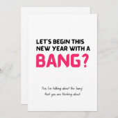 Funny New Year Card Feestdagenkaart (Voorkant / Achterkant)