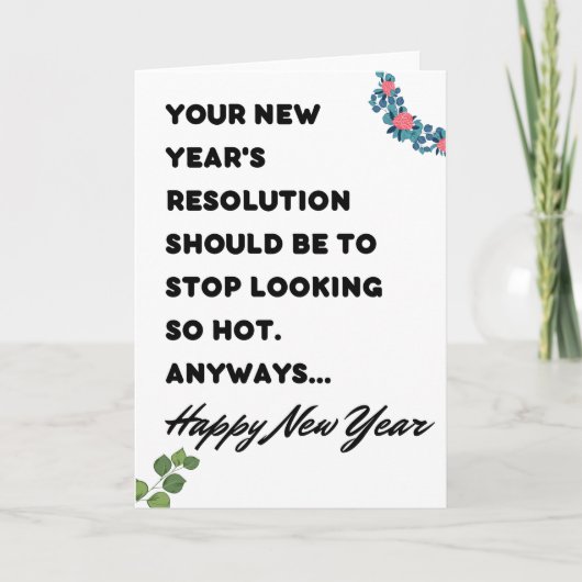 Funny New Year Card Kaart (Voorkant)