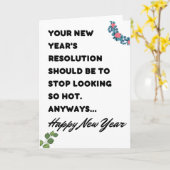 Funny New Year Card Kaart (Gele Bloem)