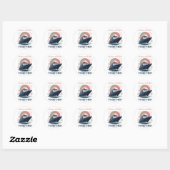 Funny New Year Crew Saying 2026 Friends Ronde Sticker (Vel)