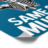 Funny New Year Gym Skeleton Resolution Workout Hum Poster (Hoek)