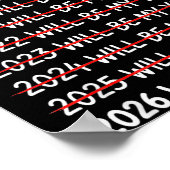 Funny New Year Resolution 2026 Will Be My Year Hum Poster (Hoek)