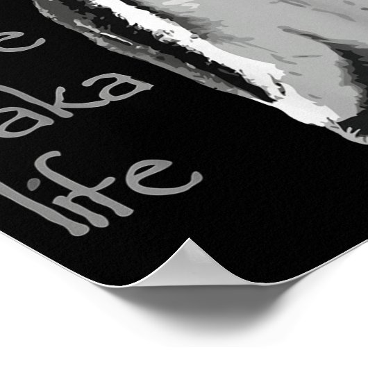 Funny New Year Same Baka Life Penguin Joke  Poster (Hoek)