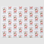 Funny new year truck Christmas Tissuepapier (Voorkant)