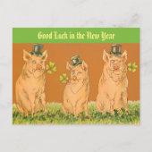 Funny New Year Vars "Good Luck in the New Year" Briefkaart (Voorkant)