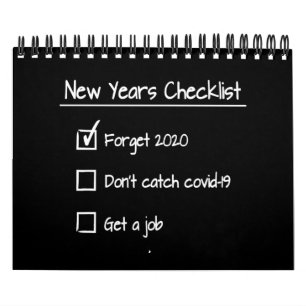 Funny new years checklist kalender