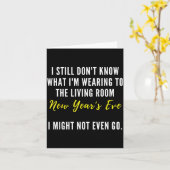 Funny New Year's Eve Insrational Sarcastic Quote  Kaart (Gele Bloem)
