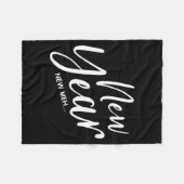 Funny New Years Eve New Year New Meh  Fleece Deken (Voorkant (Horizontaal))