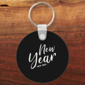 Funny New Years Eve New Year New Meh  Sleutelhanger (Voorkant)