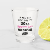 Funny New Year's Eve Party Custom Shot Glas (Voorkant)