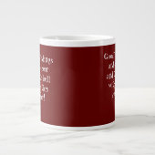 Funny New Years Quote Hourglass Grote Koffiekop (Voorkant)