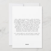 Funny New Years Resolution Gelukkig Nieuwjaar Kaar Feestdagenkaart (Achterkant)