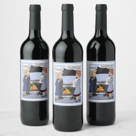 Funny New Year's Resolution Wijn Etiket