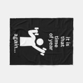 Funny New Years Resolution Workout Gym Time Exerci Fleece Deken (Voorkant (Horizontaal))