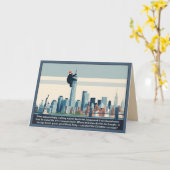 Funny New York Christmas Kaart (Gele Bloem)