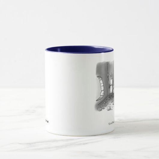 Funny New Yorker Style Cartoon Mok (Midden)