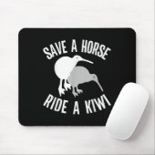 Funny New Zealand Kiwi Meme Quote Save A Horse Rid Muismat (Met muis)