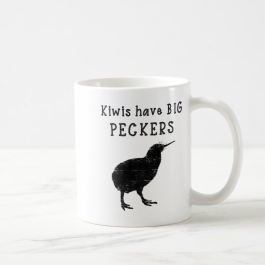 Funny New Zealand Quote Kiwis Have Big Peckers Quo Koffiemok (Rechts)