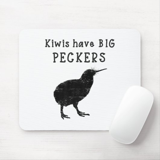 Funny New Zealand Quote Kiwis Have Big Peckers Quo Muismat (Met muis)