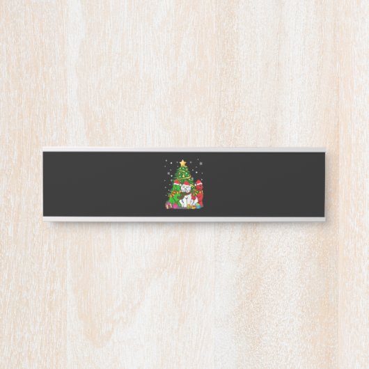 Funny Newfie | Funny Newfoundland Dog Kerstmis Deurbordje (Voorkant)