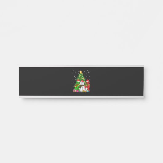 Funny Newfie | Funny Newfoundland Dog Kerstmis Deurbordje (Voorkant)