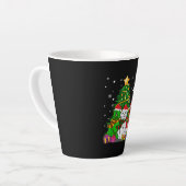 Funny Newfie | Funny Newfoundland Dog Kerstmis Latte Mok (Linkerhoek)
